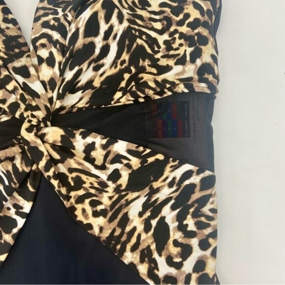 Miradonna by Miraclesuit Animal Print One Piece Bathing Suit Size 8 New - Picture 7 of 15